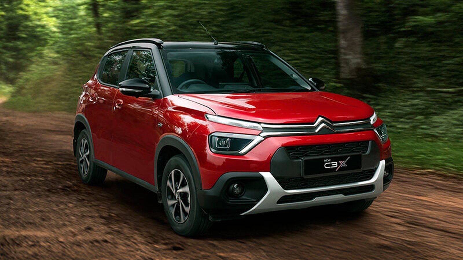 Citroën C3 exterior design in studio lighting