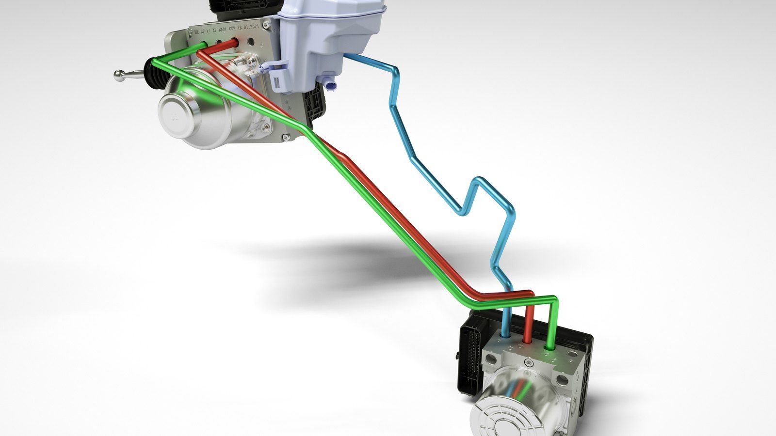 Close-up of Continental MK C2 brake-by-wire module