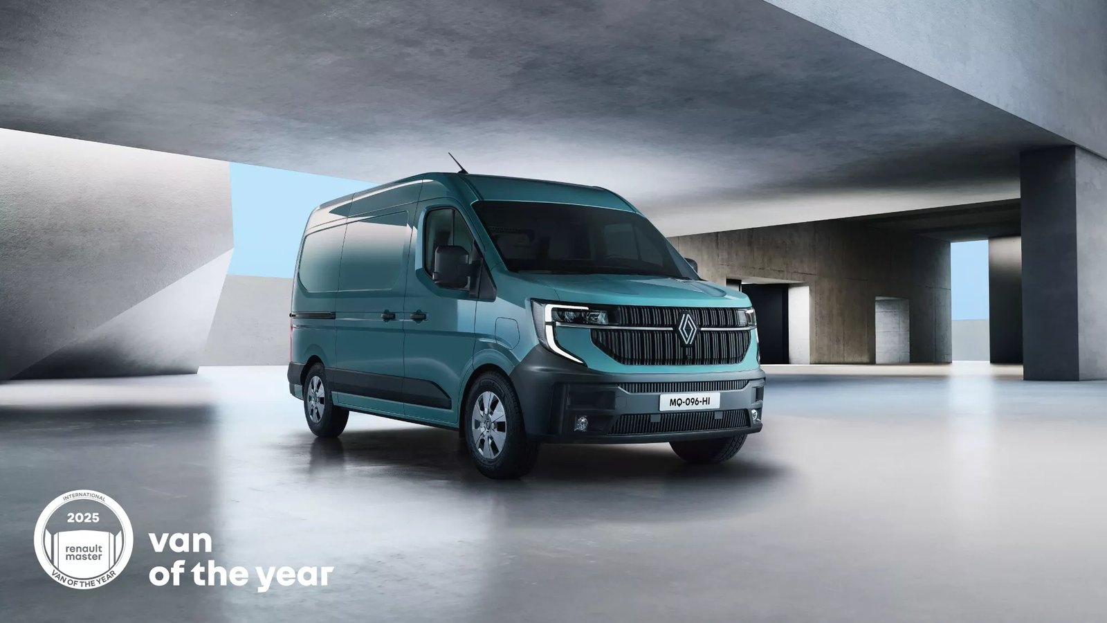 Renault Master vans lined up after final assembly