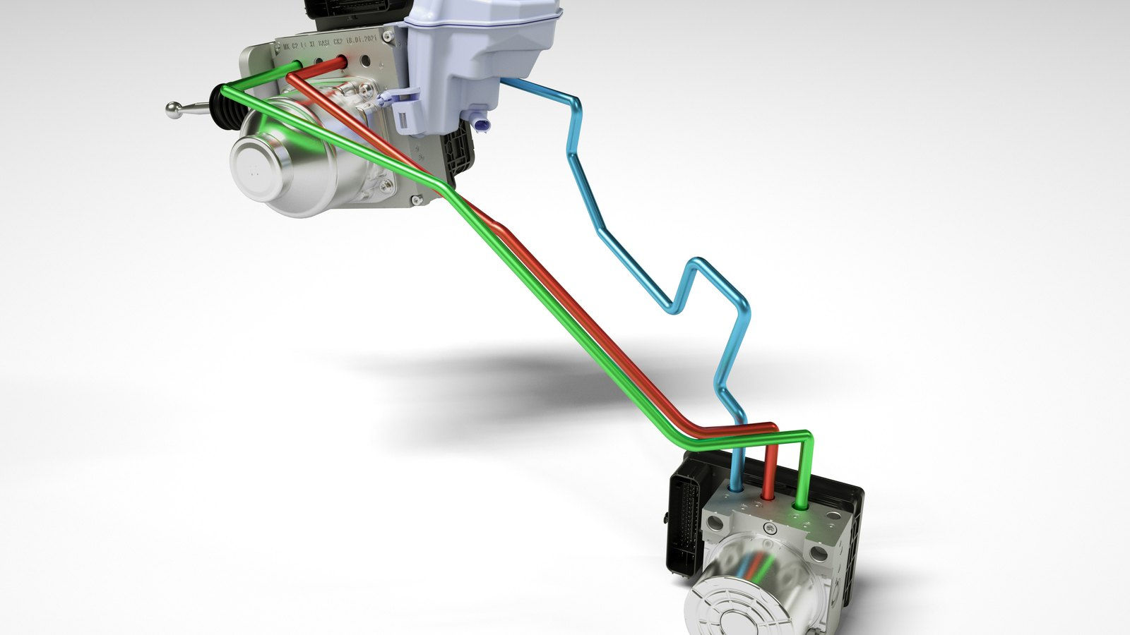 Close-up of Continental MK C2 brake-by-wire module